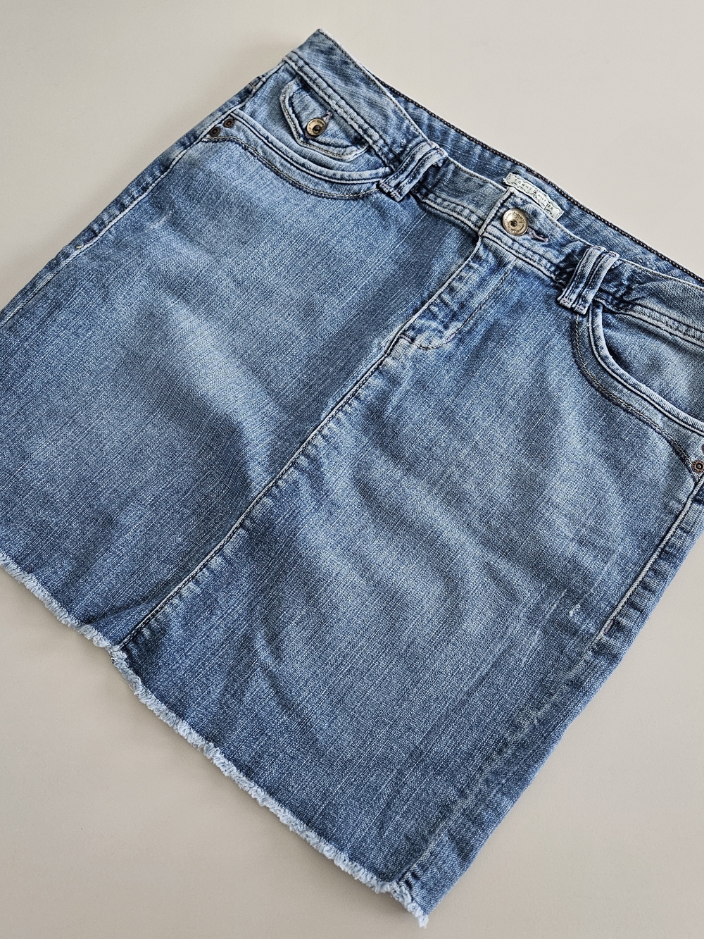 Tommy Hilfiger Light Blue Denim Mini Skirt